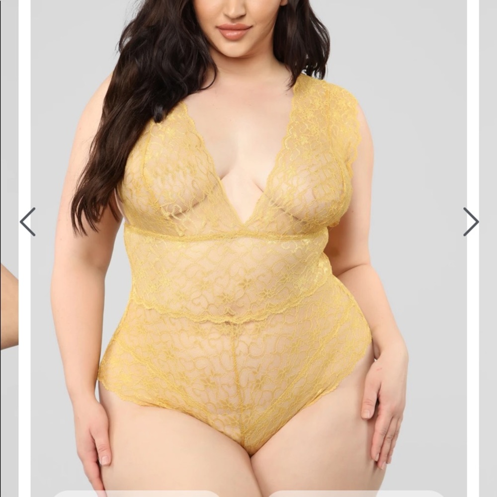 Send My Love Lace Teddy - Mustard